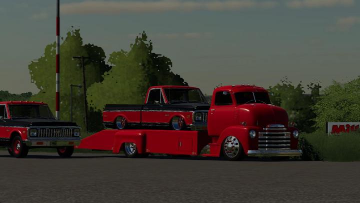 FS19 - 48 Chevy Ramp Truck And 71 Chevy C10 V1