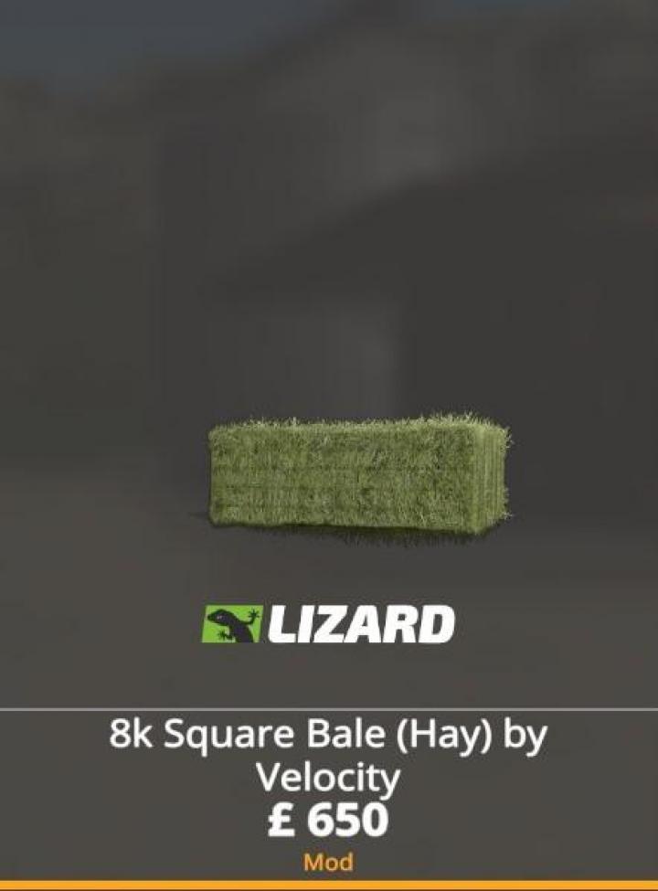 FS19 - 8K Square Bale ( Hay ) V1