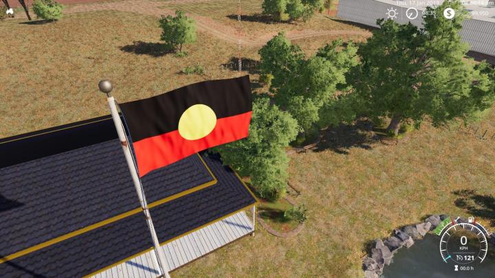 FS19 - Australian Aboriginal Flag V1