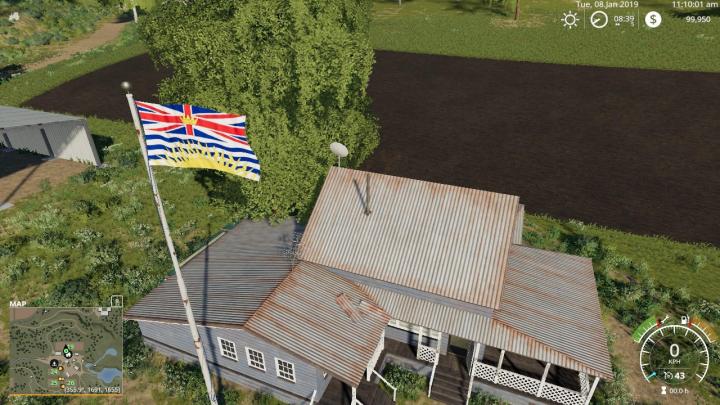 FS19 - British Columbia Flag V1