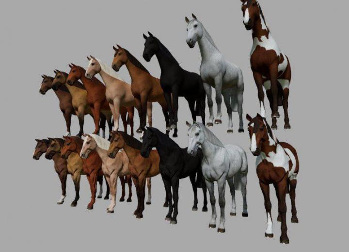 FS19 - Decorative Horses for Gints Editor V1