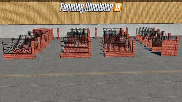 FS19 - Placeable Fences And Post Pack 2 V1