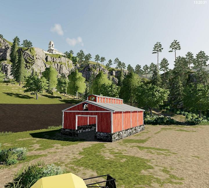 FS19 - Small Open Ended Storage Barn V1