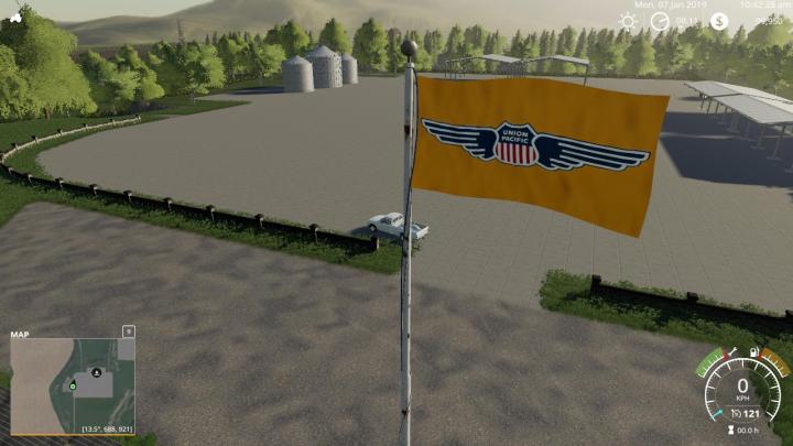 FS19 - Tribute Union Pacific Flag V1
