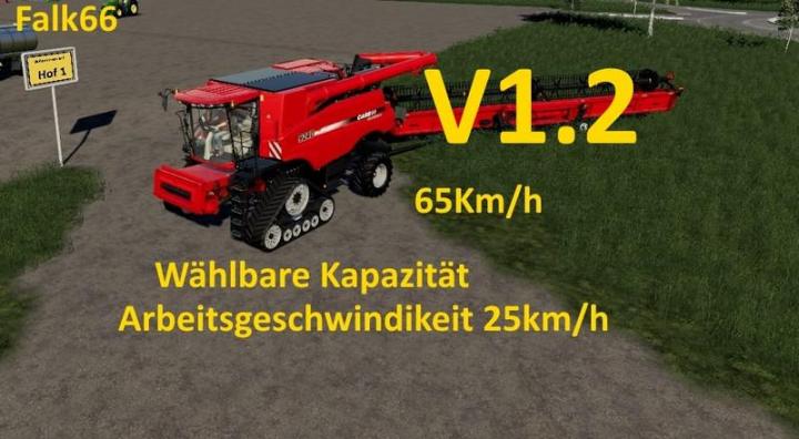 FS19 - Case Axial 9240 With Capacity Option And Working Speed 25Km/h V1.2