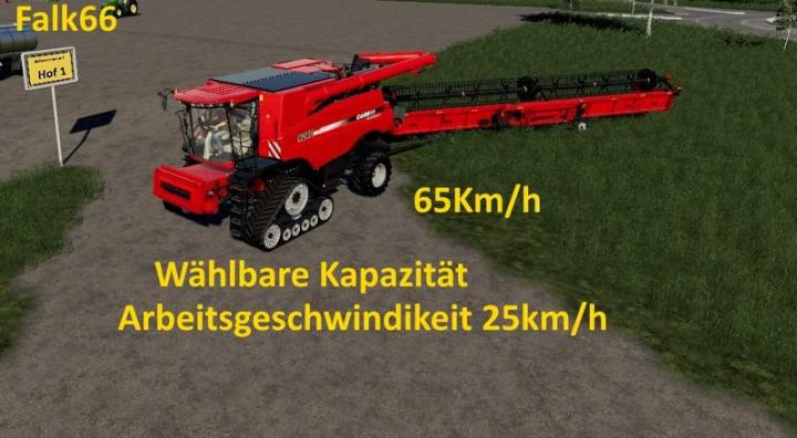 FS19 - Case Axial 9240 With Capacity Option And Working Speed 25Km/h V1.0