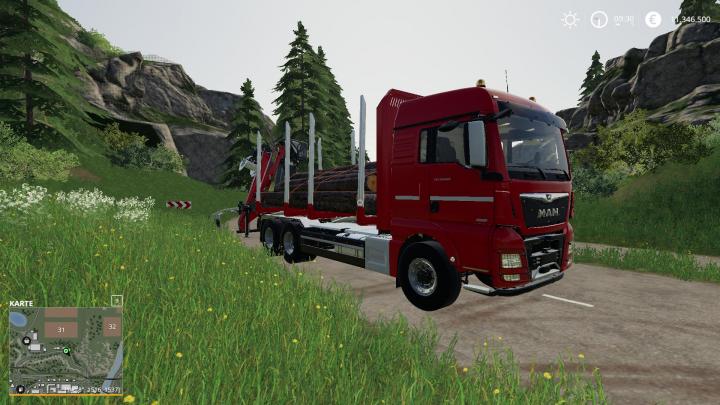 FS19 - Man Forst Lkw With Autoload Wood V2.0
