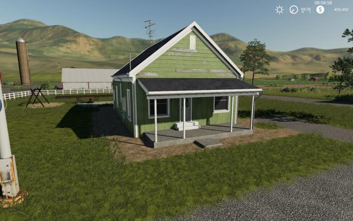 FS19 - 2 Bedroom House With Sleep Trigger Placeable V1