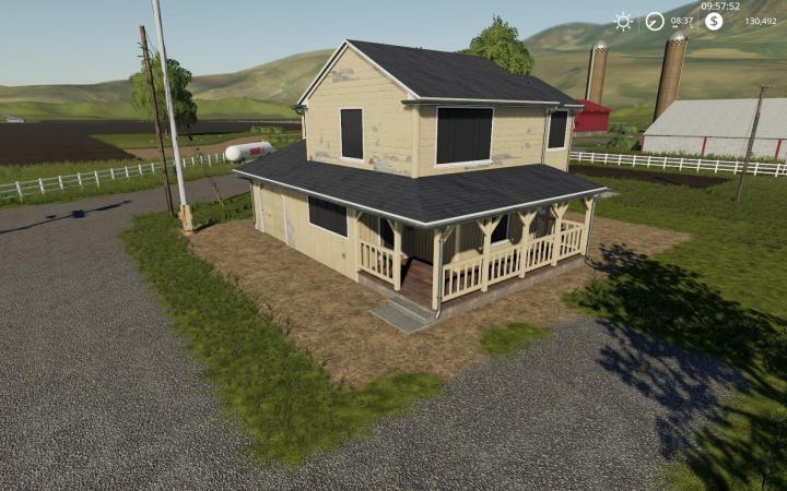 FS19 - 4 Bedroom House With Sleep Trigger Placeable V1.0