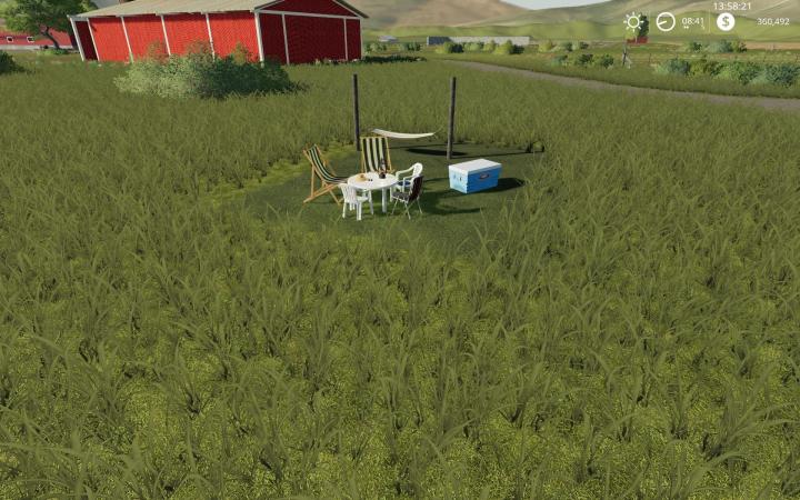 FS19 - Placeable Hammock With Sleep Trigger V1.0
