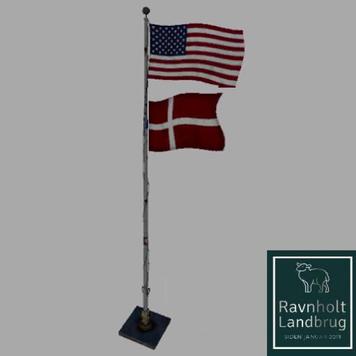FS19 - Usa Over Denmark Flag V0.0.0.1