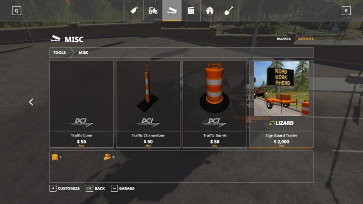 FS19 - Accident Ahead Sign Beta