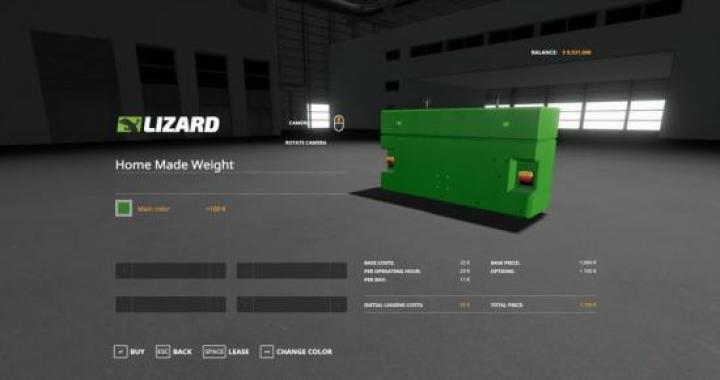 FS19 - Home Made Weight V1.19