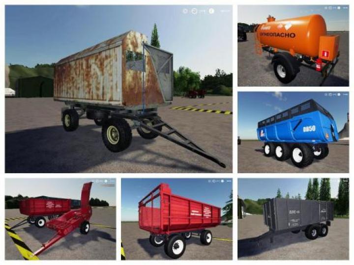 FS19 - Pack Trailers For Tractor V1.0
