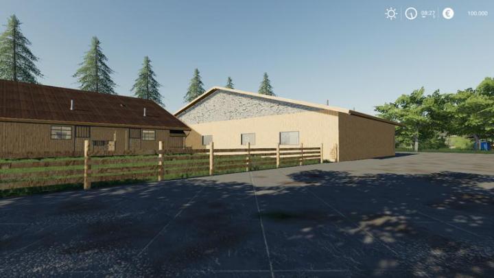 FS19 - Horse Stable With Riding Hall V1.0