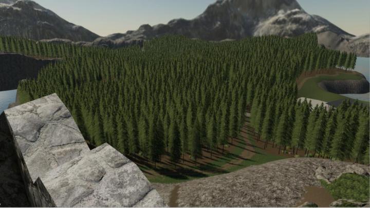 FS19 - Logging In The Mountains Map V1.0