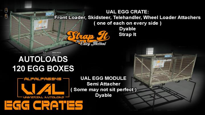 FS19 - Iconik Ual Egg Crates V1.0