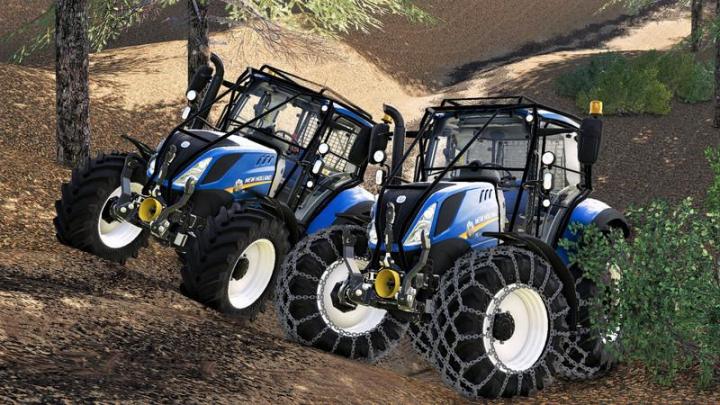 FS19 - New Holland T5 With Forestry Upgrade V1.0