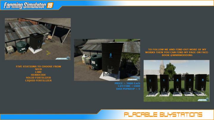 FS19 - Placable Buystations V1.0