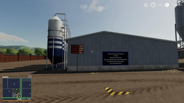 FS19 - Placeable Pig Feed Mixing Plant With Level Indicators V1.0.3.0