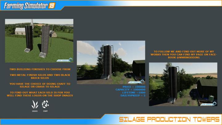 FS19 - Silage Production Tower Pack V1.0