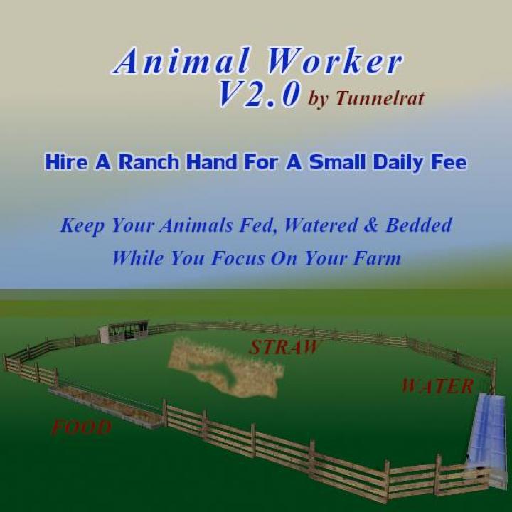 FS19 - Animal Worker Correct File V2.0