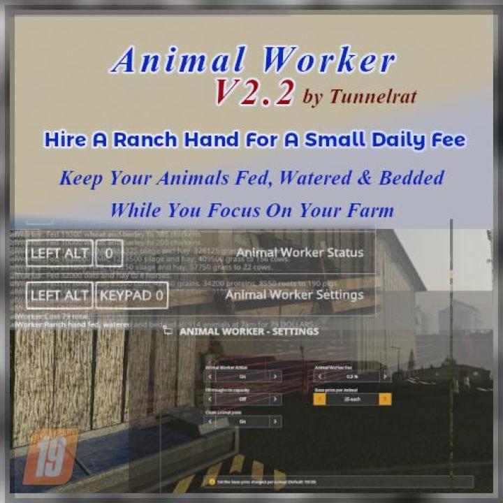 FS19 - Animal Worker V2.2