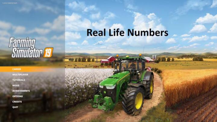 FS19 - Real Life Numbers Us Heartland V1.1.3