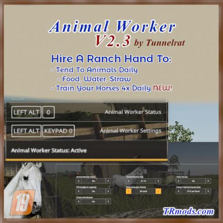 FS19 - Animal Worker V2.3