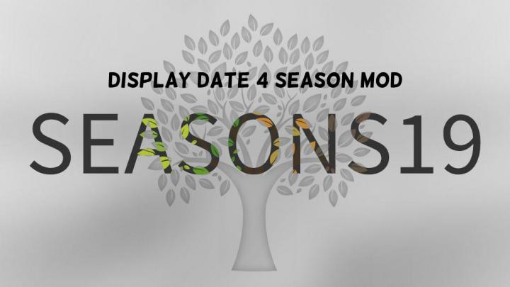 FS19 - Display Date 4 Season Mod V1.0