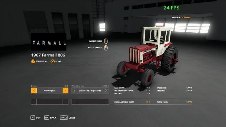 FS19 - Farmall 806 Tractor V1.0