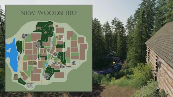 FS19 - New Woodshire Map V1.1