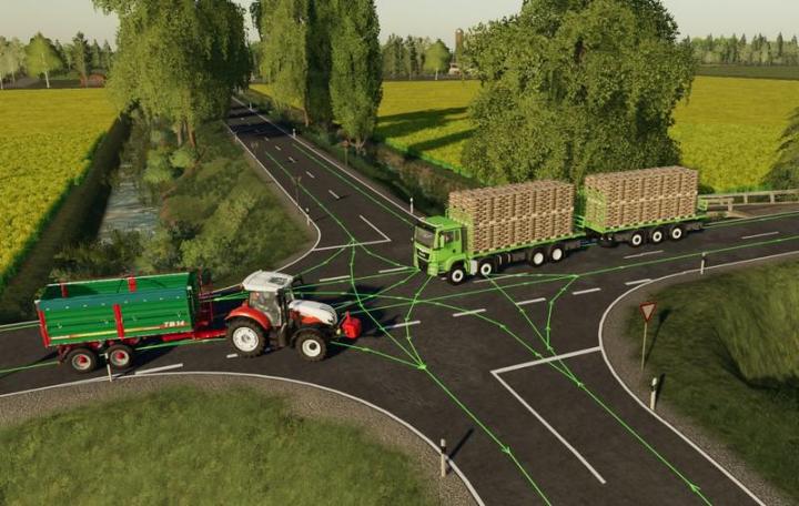 FS19 - Autodrive Route Network North Frisian March With Trenches V2.5