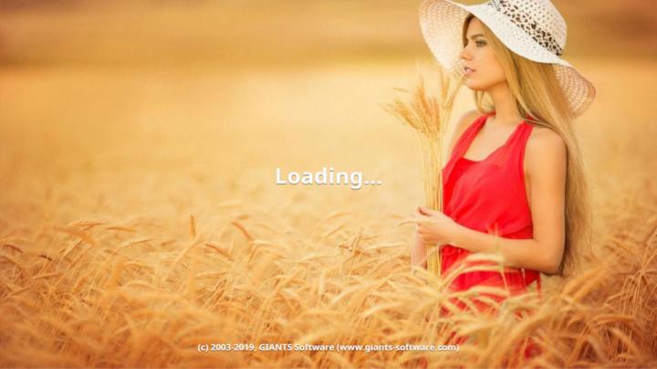FS19 - Blonde Woman In Wheat Farm Menu Background V1.0