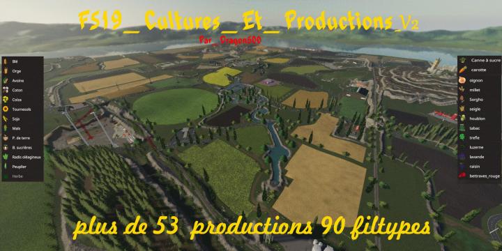 FS19 - Cultures Et Productions Map V2.0