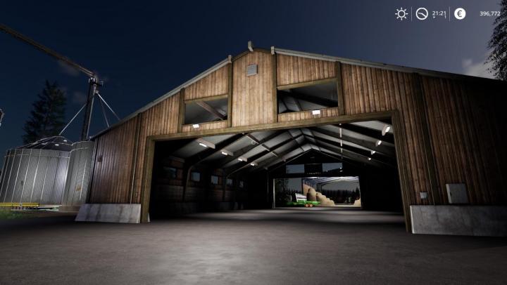 FS19 - Placeable Vehicle Shed Large