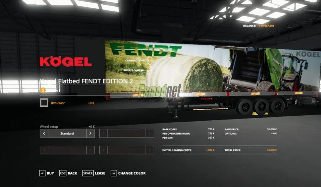 FS19 - Fendt Edition 2 Kogel Autoloader Trailer V1.0