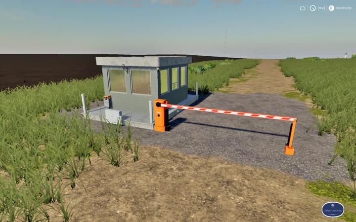 FS19 - Placeable Security Booth With Barrier V1.0