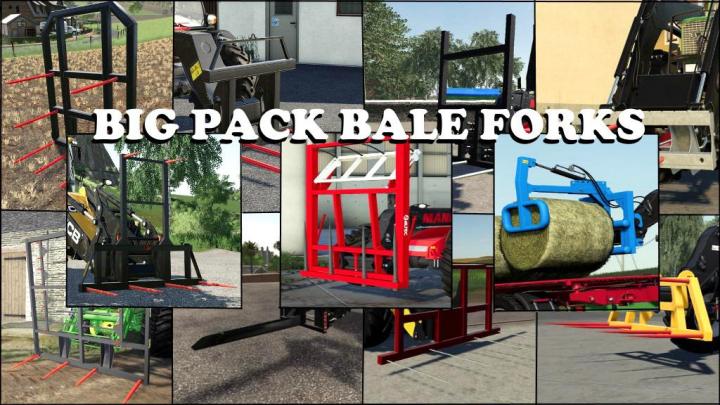 FS19 - Big Pack Bale Forks V1.0