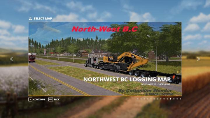 FS19 - Ferda Logging Northwest Bc Logging Map V1.0
