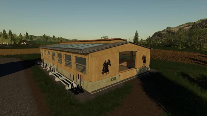 FS19 - Placeable Riding Hall V1.0