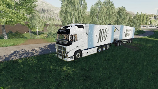 FS19 - Volvo Fh16 Woodchips And Trailer V1.3