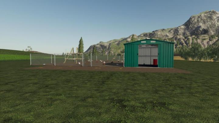 FS19 - Metal Fence Chicken Stable V1.0