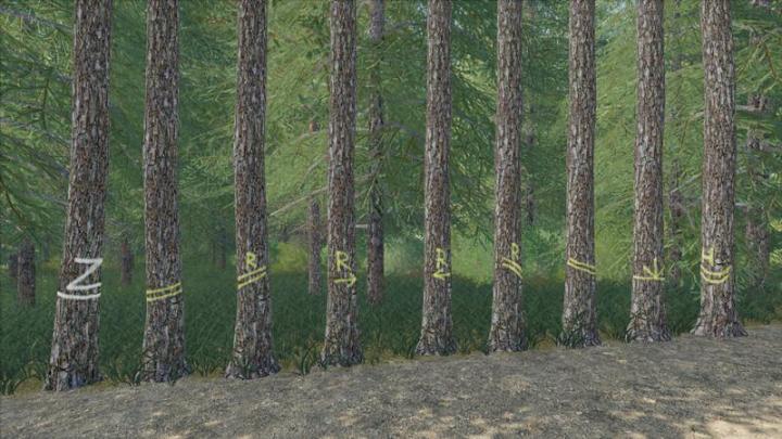 FS19 - Placeable Skidtrail Trees V1.0