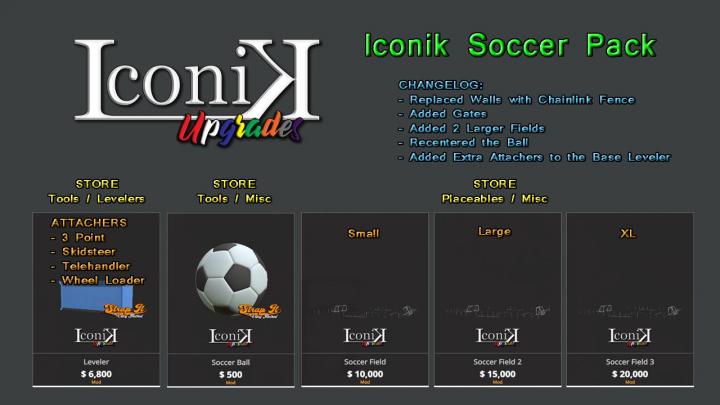 FS19 - Iconik Soccer Pack V2.0