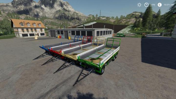 FS19 - Trailer 3 Axle With Platform For Scania S580 Truck V1.0
