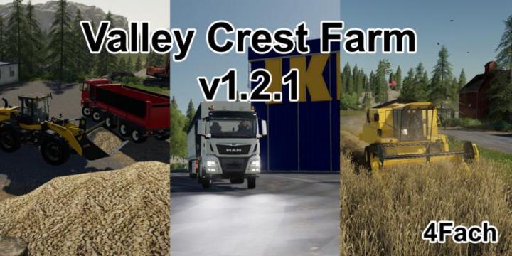 FS19 - Valley Crest Farm 4X Map V1.2.1