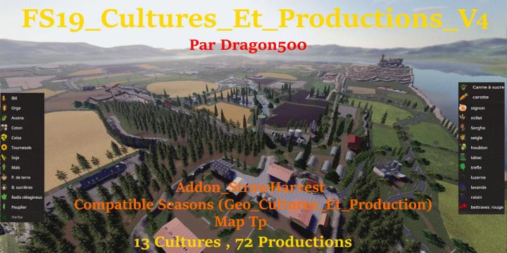 FS19 - Cultures Et Productions V4.0