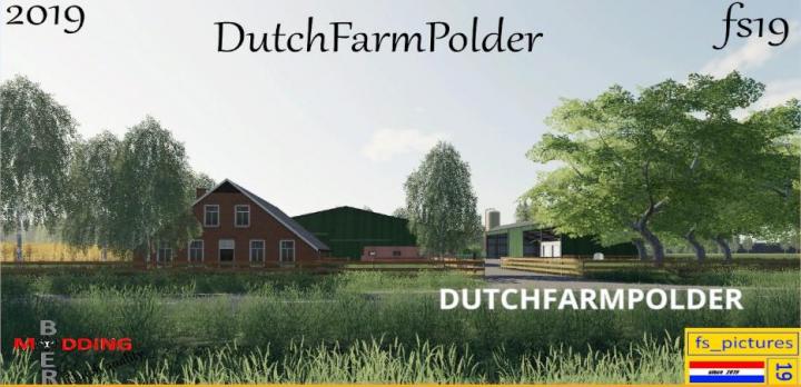 FS19 - Dutch Farm Polder Map V1.0