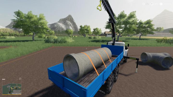 FS19 - Dynamic Concrete Pipes Package V1.1